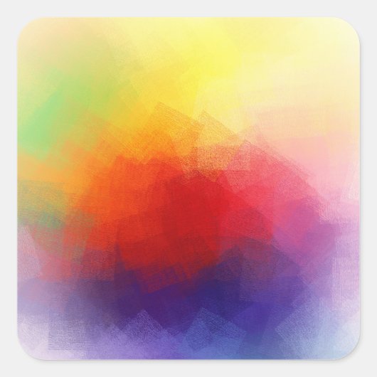 Moderne Abstrakte Kunst Trendly Blank Template Quadratischer Aufkleber (Vorderseite)