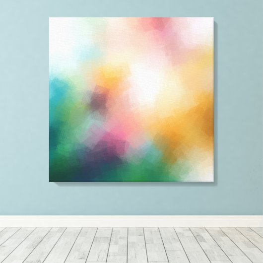 Moderne Abstrakte Kunst Trendy Frische Pasta mache Leinwanddruck (Insitu (Holzboden))