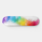 Moderne Abstrakte Kunst Trendy Pink Red Blue Skateboard (Horizontal)