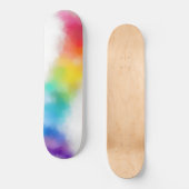 Moderne Abstrakte Kunst Trendy Pink Red Blue Skateboard (Vorderseite)