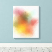 Moderne Abstrakte Kunst Trendy Red Pink Blue Leinwanddruck (Insitu (Holzboden))