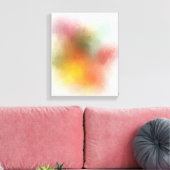 Moderne Abstrakte Kunst Trendy Red Pink Blue Leinwanddruck (Insitu (Wohnzimmer))