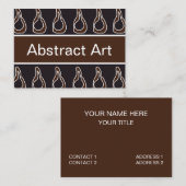 Moderne Abstrakte Kunst Visitenkarte (Vorne/Hinten)