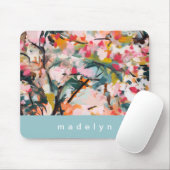 Moderne Abstrakte Kunst Wasserfarben Personalisier Mousepad (Mit Mouse)