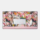 Moderne Abstrakte Kunst Wasserfarben Personalisier Schreibtischunterlage (Tastatur & Maus)