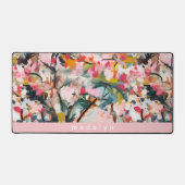 Moderne Abstrakte Kunst Wasserfarben Personalisier Schreibtischunterlage (Vorderseite)