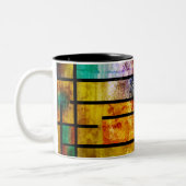 Moderne abstrakte Kunst Zweifarbige Tasse (Links)