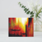 Moderne Abstrakte Kunstakrobat Postkarte (Stehend Vorderseite)