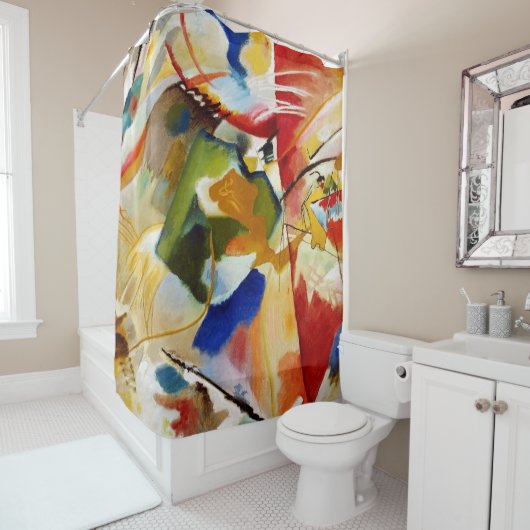 Moderne abstrakte Kunstausdrücklichkeit Duschvorhang (Beispiel)