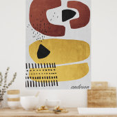 Moderne Abstrakte Kunstdrucke Poster (Küche)