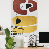 Moderne Abstrakte Kunstdrucke Poster (Heimbüro)