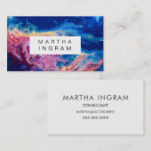 Moderne Abstrakte Kunstgalaxie Visitenkarte (Vorne/Hinten)