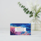 Moderne Abstrakte Kunstgalaxie Visitenkarte (Stehend Vorderseite)