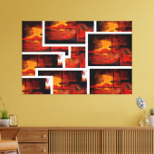 Moderne Abstrakte Kunstgalerie Leinwanddruck (Insitu (Wohnzimmer))