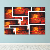 Moderne Abstrakte Kunstgalerie Leinwanddruck (Insitu (Holzboden))