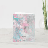 Moderne Abstrakte Kunstgeflechte leere Notizkarte (Rückseite)