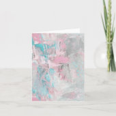 Moderne Abstrakte Kunstgeflechte leere Notizkarte  (Vorderseite)