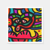 Moderne Abstrakte Kunstgegenstände Serviette (Vorderseite)