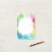 Moderne Abstrakte Kunstlehre Elegante Vorlage Post-it Klebezettel (Auf Schreibtisch)