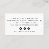 Moderne Abstrakte Künstler Visitenkarte (Rückseite)