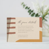 MODERNE, ABSTRAKTE, KÜNSTLERISCHE BREITE BEGLEITKARTE (Stehend Vorderseite)