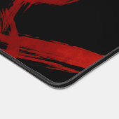 Moderne Abstrakte künstlerische Pinselstriche mit Schreibtischunterlage (Ecke)