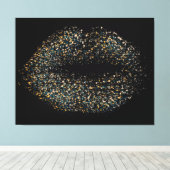 Moderne Abstrakte Kunstlippen #4 Leinwanddruck (Insitu (Holzboden))