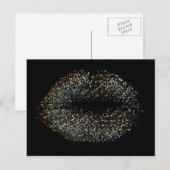 Moderne Abstrakte Kunstlippen #4 Postkarte (Vorne/Hinten)