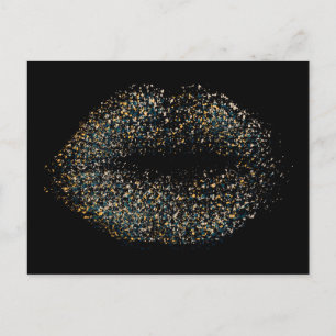 Moderne Abstrakte Kunstlippen #4 Postkarte