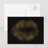 Moderne Abstrakte Kunstlippen #6 Postkarte (Vorne/Hinten)