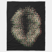 Moderne Abstrakte Kunstlippen #9 Fleecedecke (Vorderseite)