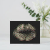 Moderne Abstrakte Kunstlippen #9 Postkarte (Stehend Vorderseite)