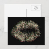 Moderne Abstrakte Kunstlippen #9 Postkarte (Vorne/Hinten)