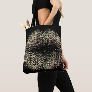 Moderne Abstrakte Kunstlippen #9 Tasche
