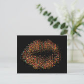 Moderne Abstrakte Kunstlips #10 Postkarte (Stehend Vorderseite)