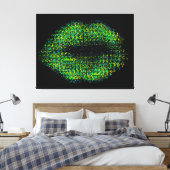 Moderne Abstrakte Kunstlips #12 Leinwanddruck (Insitu (Schlafzimmer))