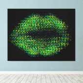 Moderne Abstrakte Kunstlips #12 Leinwanddruck (Insitu (Holzboden))