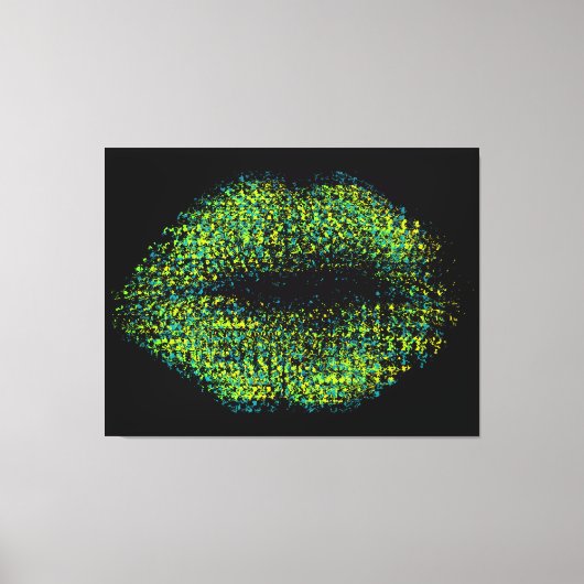 Moderne Abstrakte Kunstlips #12 Leinwanddruck (Vorderseite)