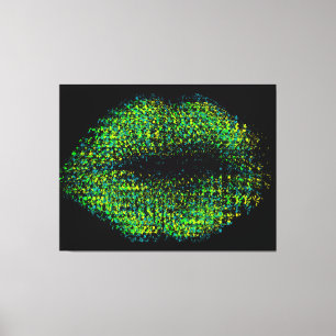 Moderne Abstrakte Kunstlips #12 Leinwanddruck