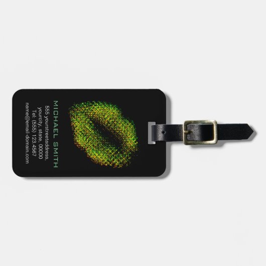 Moderne Abstrakte Kunstlips #13 Gepäckanhänger (Vorderseite horizontal)