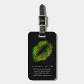 Moderne Abstrakte Kunstlips #13 Gepäckanhänger (Vorderseite vertikal)