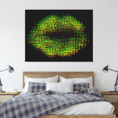 Moderne Abstrakte Kunstlips #13 Leinwanddruck (Insitu (Schlafzimmer))