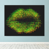 Moderne Abstrakte Kunstlips #13 Leinwanddruck (Insitu (Holzboden))