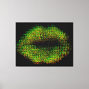 Moderne Abstrakte Kunstlips #13 Leinwanddruck
