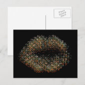 Moderne Abstrakte Kunstlips #15 Postkarte (Vorne/Hinten)