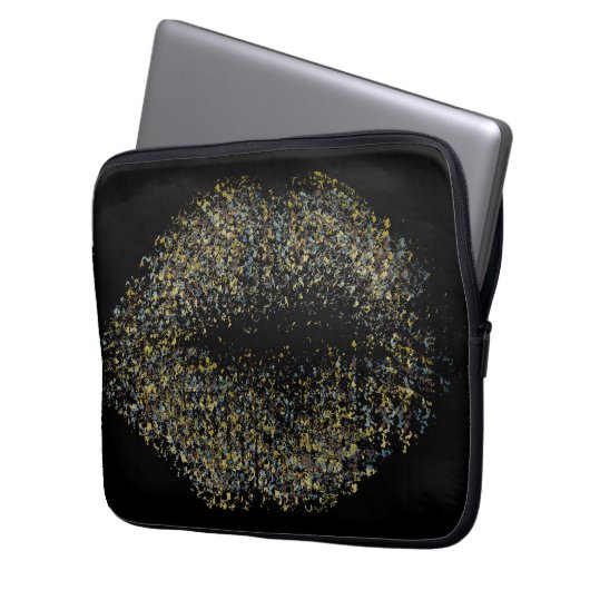 Moderne Abstrakte Kunstlips #16 Laptopschutzhülle (Vorderseite Links)