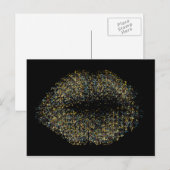 Moderne Abstrakte Kunstlips #16 Postkarte (Vorne/Hinten)