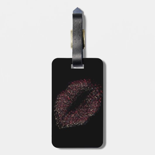 Moderne Abstrakte Kunstlips #17 Gepäckanhänger (Rückseite vertikal)
