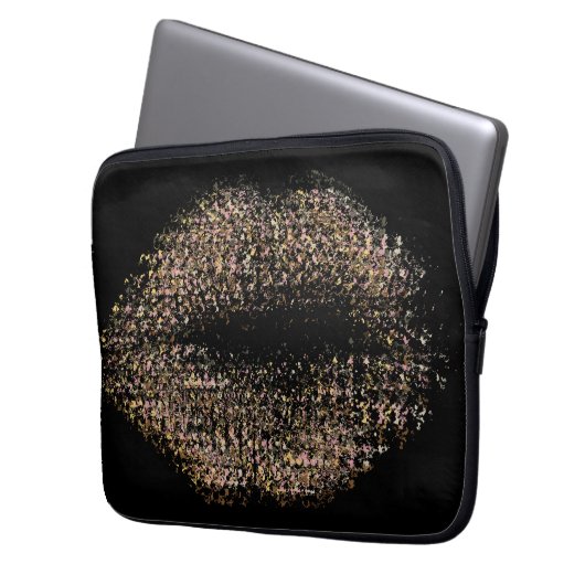 Moderne Abstrakte Kunstlips #18 Laptopschutzhülle (Vorderseite Links)