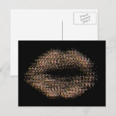 Moderne Abstrakte Kunstlips #18 Postkarte (Vorne/Hinten)